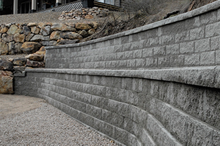 Allen Block engineered retaining wall